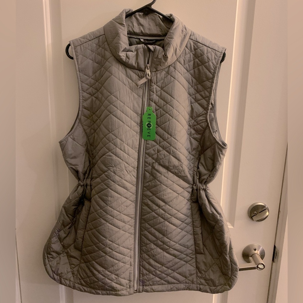 Quilted Gray Lightweight Vest